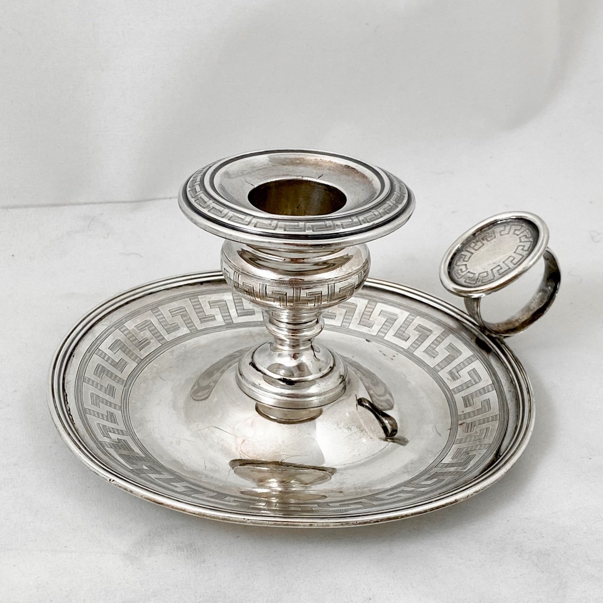 Chamberstick, Sterling Silver, Debain, Paris End XIXth Century