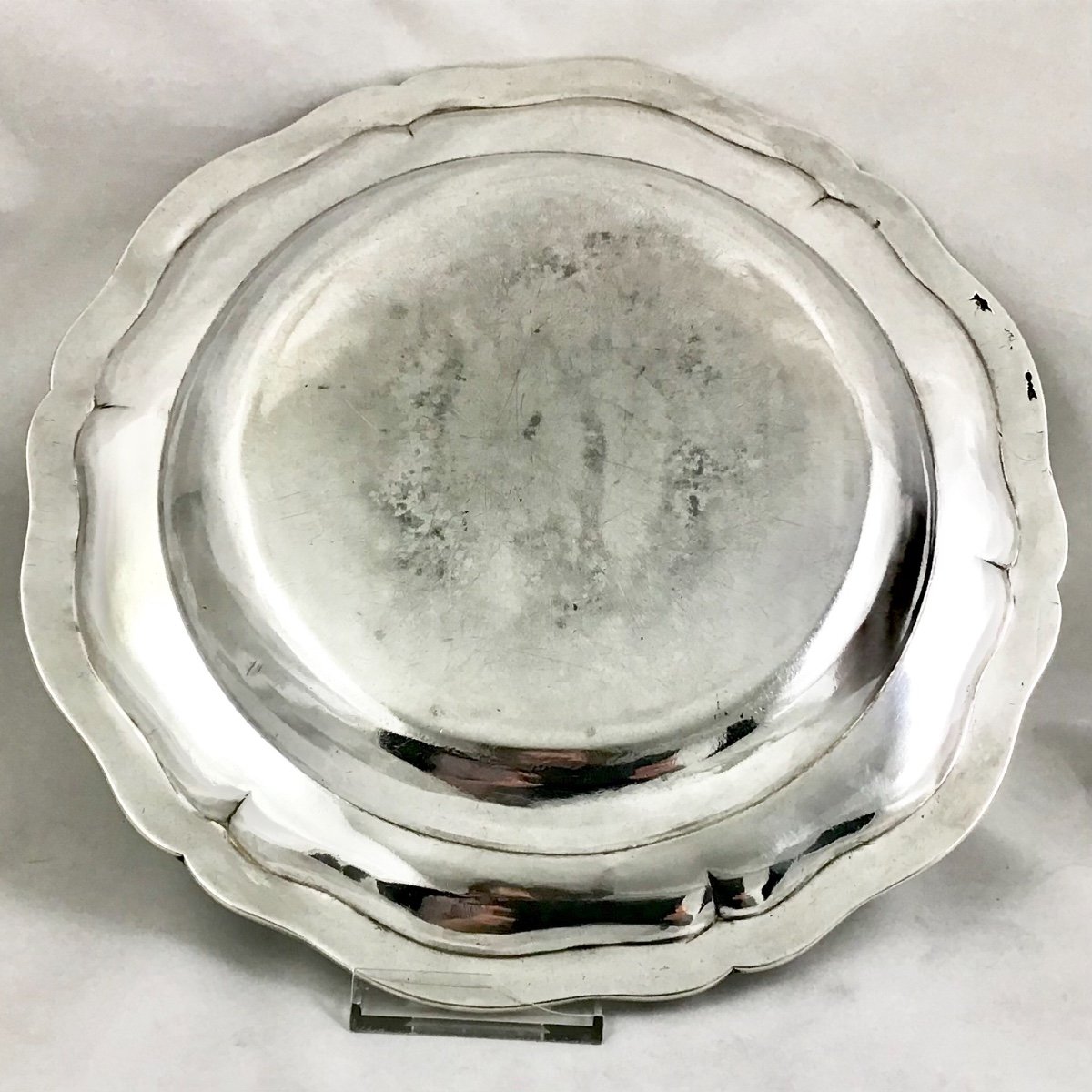 Marquis De Chaponay, Paris 1780, Serving Dish In Sterling Silver-photo-2