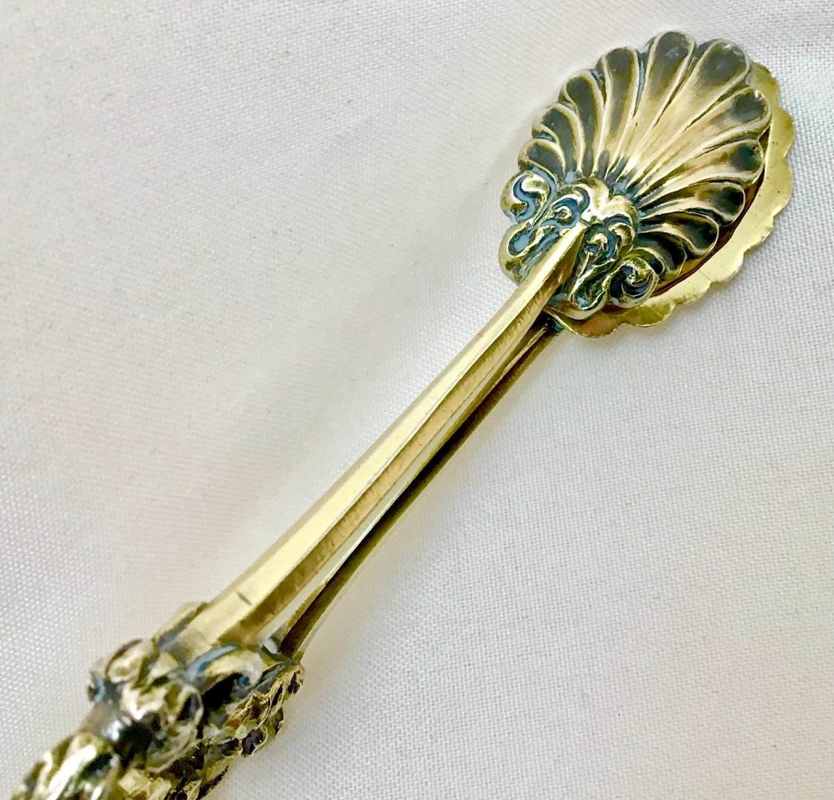 Zoomorphic Sugar Tongs In Sterling Silver-photo-2