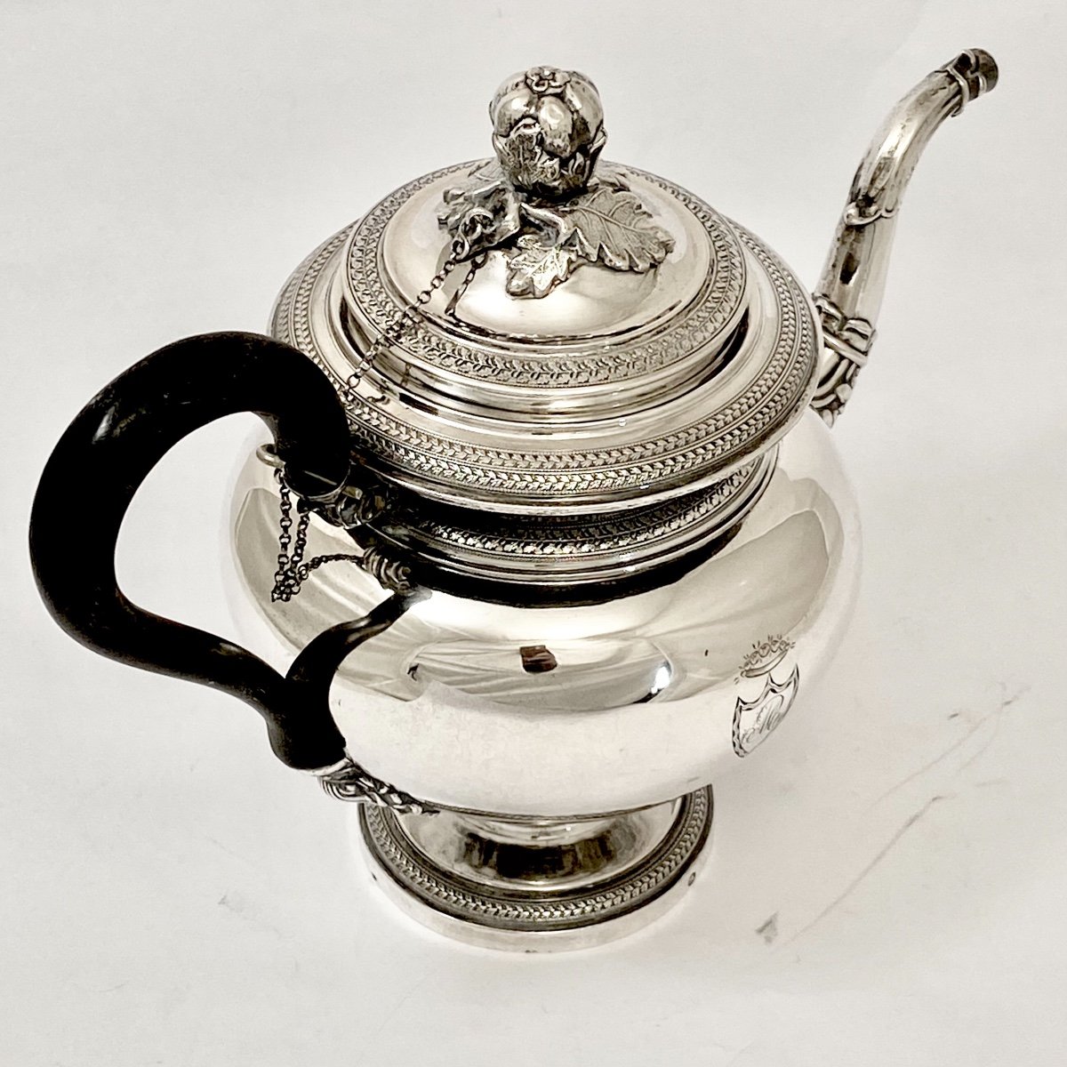 Théière Louis-Philippe, Argent,Mons 1833-1840, Charles Defuissaux.-photo-4
