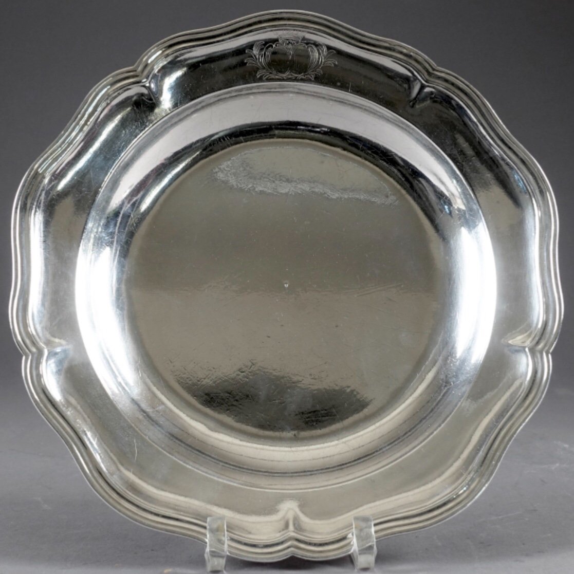  Dish, Saintes 1763, Pierre Daguerre, Sterling Silver-photo-2