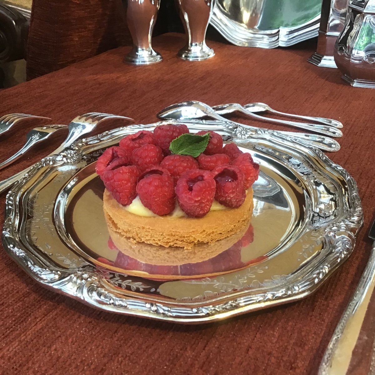 6 Assiettes à Dessert , Modèle De François-Thomas Germain Pour Le Roi Du Portugal, Argent -photo-4