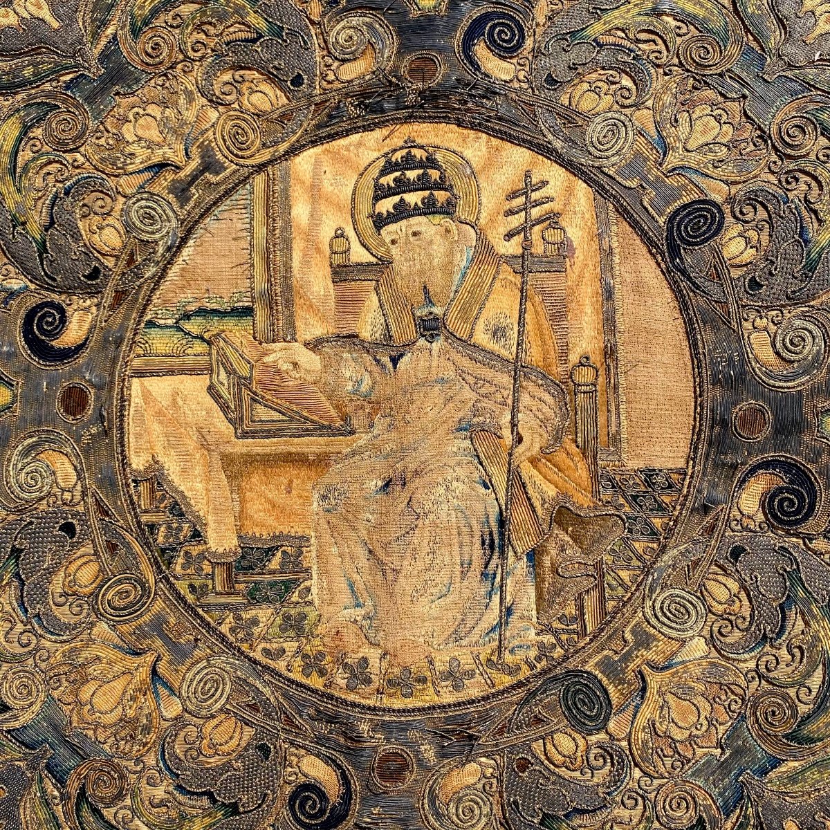 Antependium , XVIIIème Siècle, Broderie , Devant D’autel 
