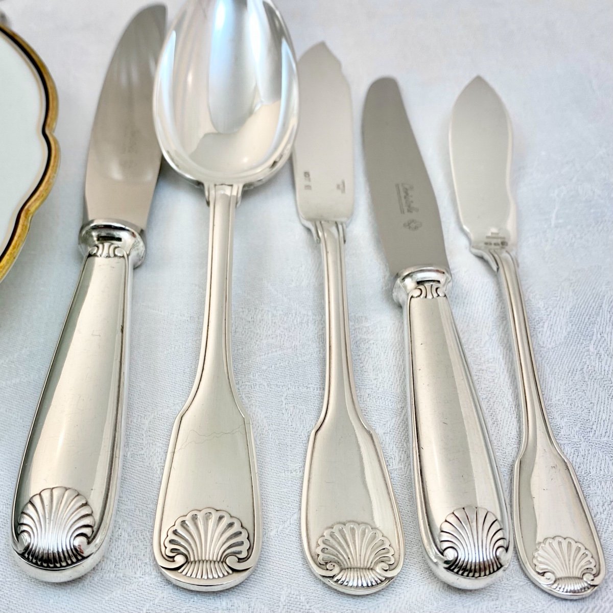 Canteen Cutlery , Christofle 139 Pièces For 12 P., Vendome , Arcantia-photo-3