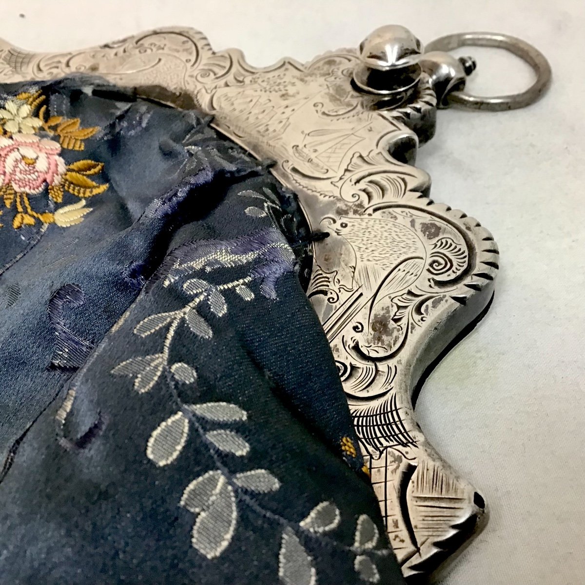 Louis XV Period Handbag, Sterling Silver, Netherlands-photo-7