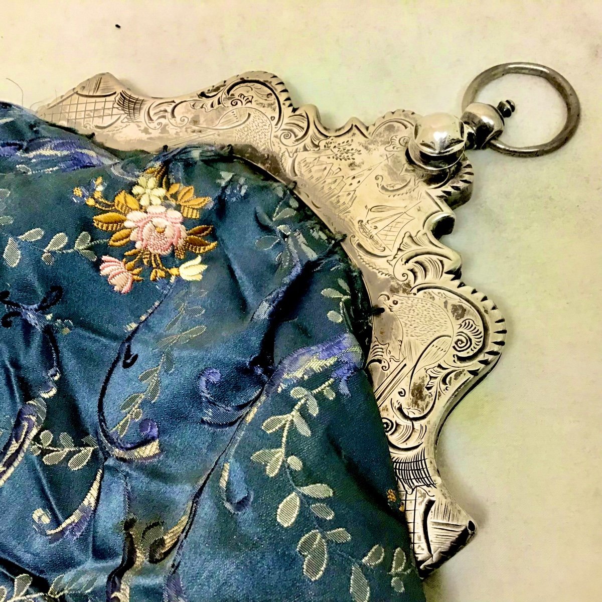 Louis XV Period Handbag, Sterling Silver, Netherlands-photo-8