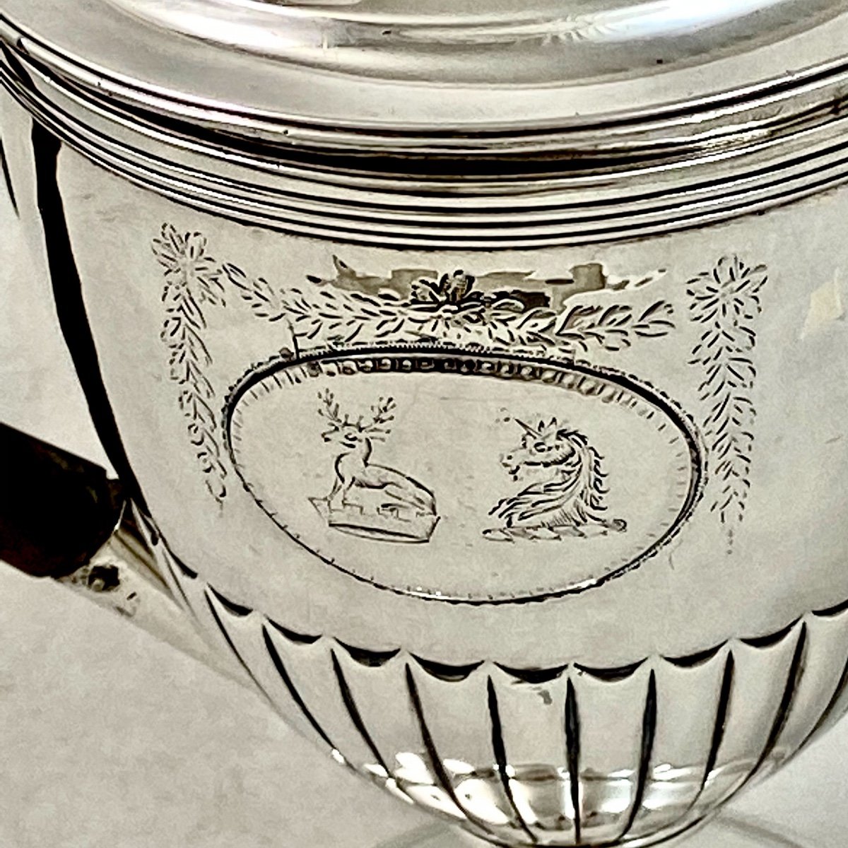 Argyle Ou Saucière Chauffante, Londres 1794, Argent Massif -photo-2