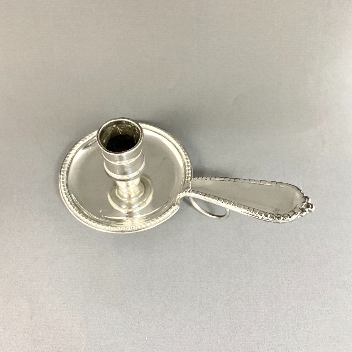 Chamberstick,  France, 18th Century, Silver Plated-photo-2