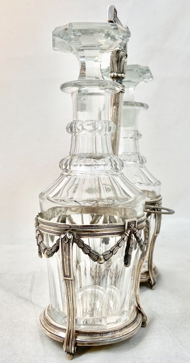 Louis XVI Cruet, Ghent 1788, Sterling Silver-photo-2