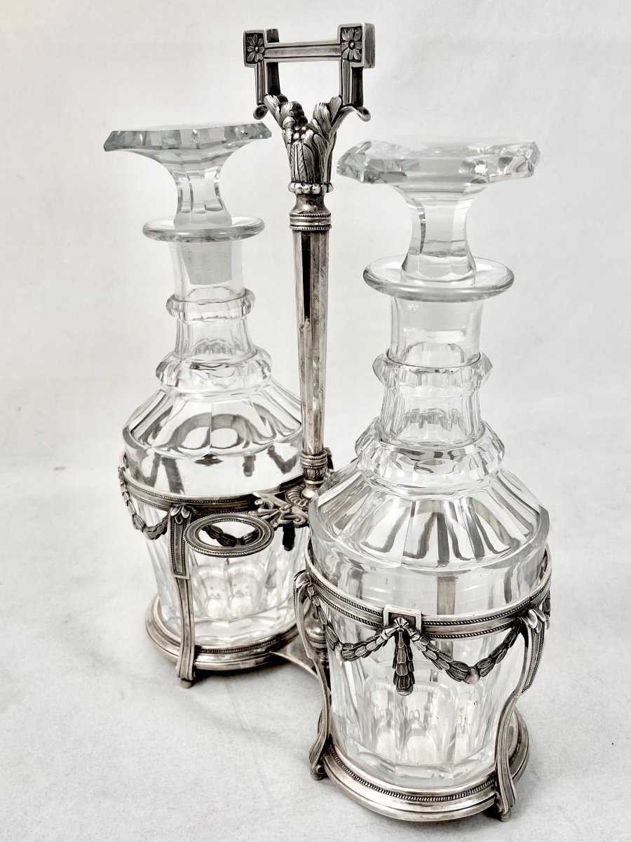 Louis XVI Cruet, Ghent 1788, Sterling Silver-photo-4