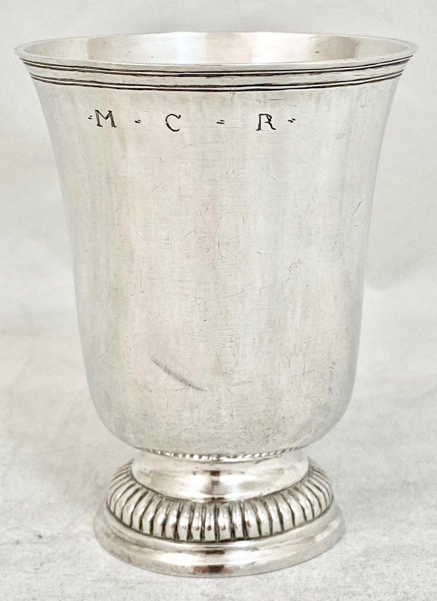 Silver Beaker, Vitteaux, Semur-en-auxois, 1785, Charles Souverain, Sterling Silver-photo-3