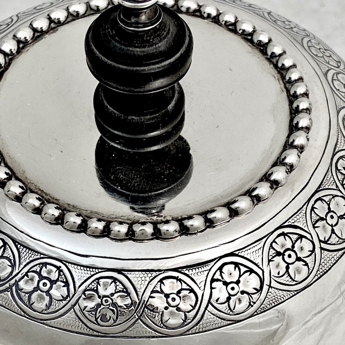 Louis XVI Teapot, Amsterdam 1780, Barend Swierink, Sterling Silver, Trekpotje-photo-4
