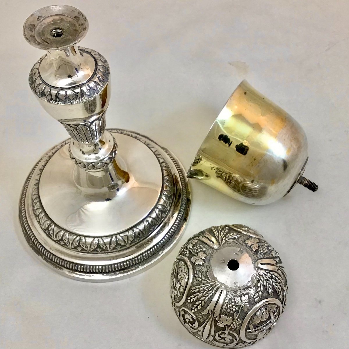 Georgian Mass Chalice  , Sterling Silver, Brussels 1814-1831, By Keyser Orfèvre-photo-2