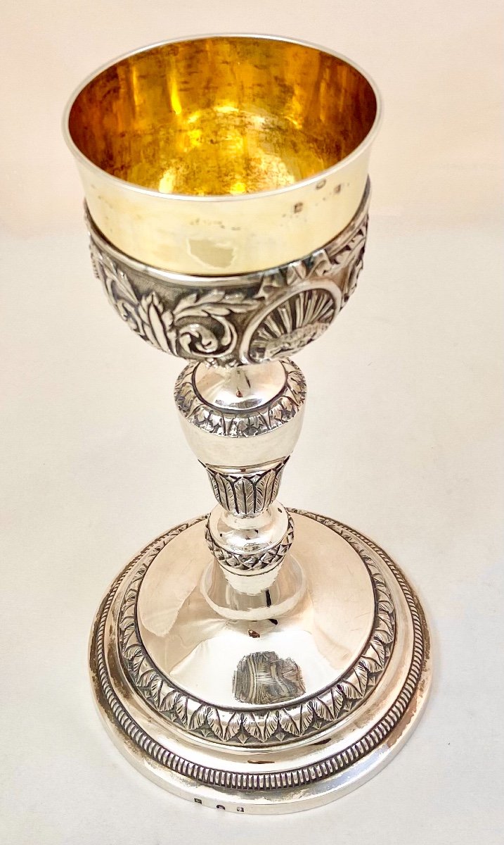 Georgian Mass Chalice  , Sterling Silver, Brussels 1814-1831, By Keyser Orfèvre-photo-3