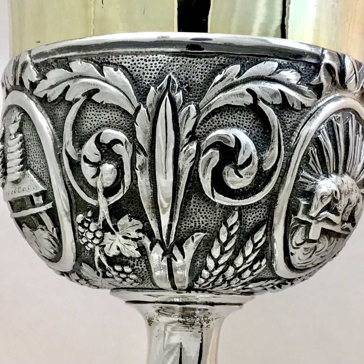 Georgian Mass Chalice  , Sterling Silver, Brussels 1814-1831, By Keyser Orfèvre-photo-7