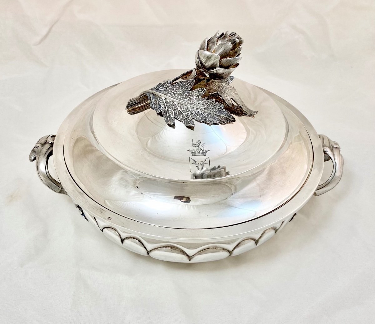 Odiot Vegetable Dish, Paris Circa 1900, Sterling Silver-photo-7