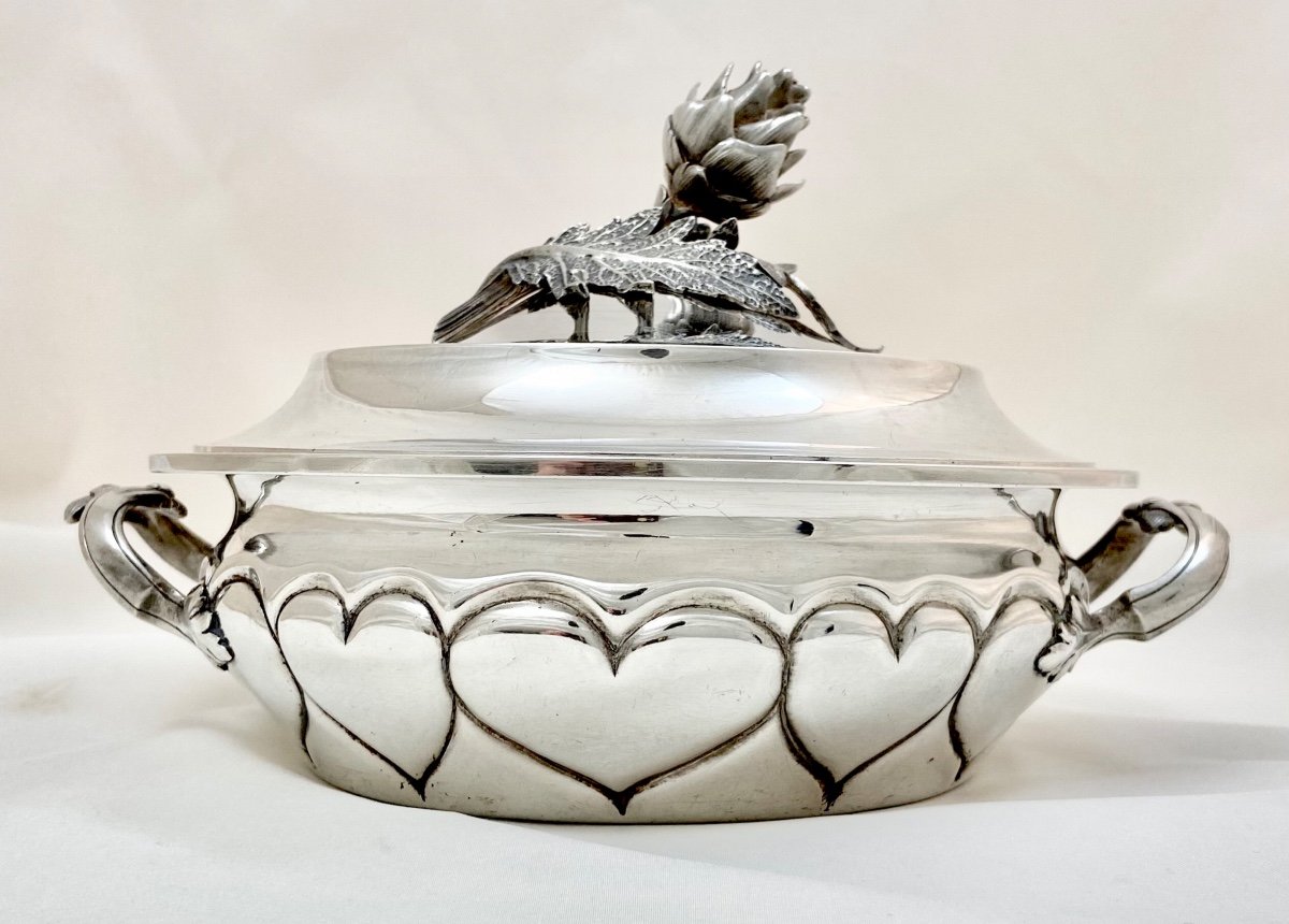 Odiot Vegetable Dish, Paris Circa 1900, Sterling Silver-photo-8