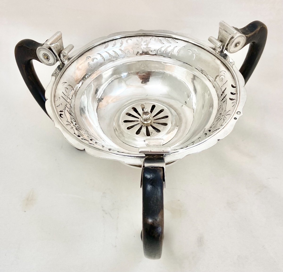 Paire De Réchauds Empire, Comines,Flandre, 1799-1809, Argent Massif -photo-8