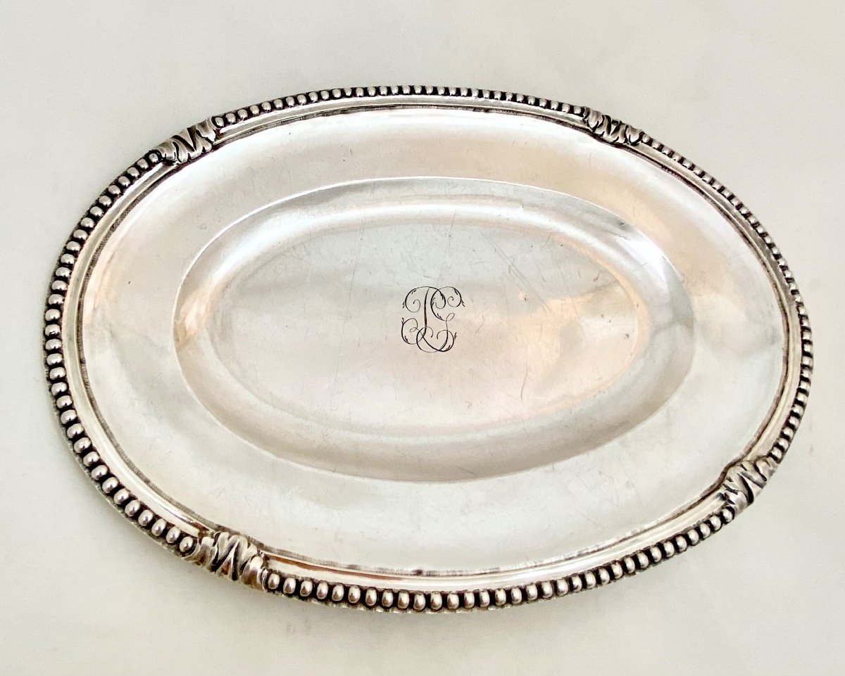 Plat Oval Louis XVI,paris 1780, Argent Massif , Ange-Jacques Massé-photo-2