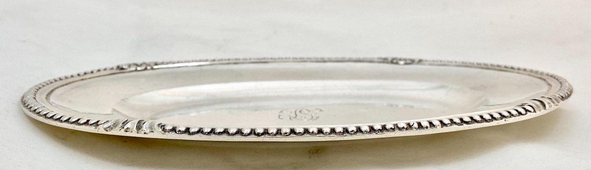 Louis XVI Oval Dish, Paris 1780, Sterling Silver , Ange - Jacques Massé-photo-4