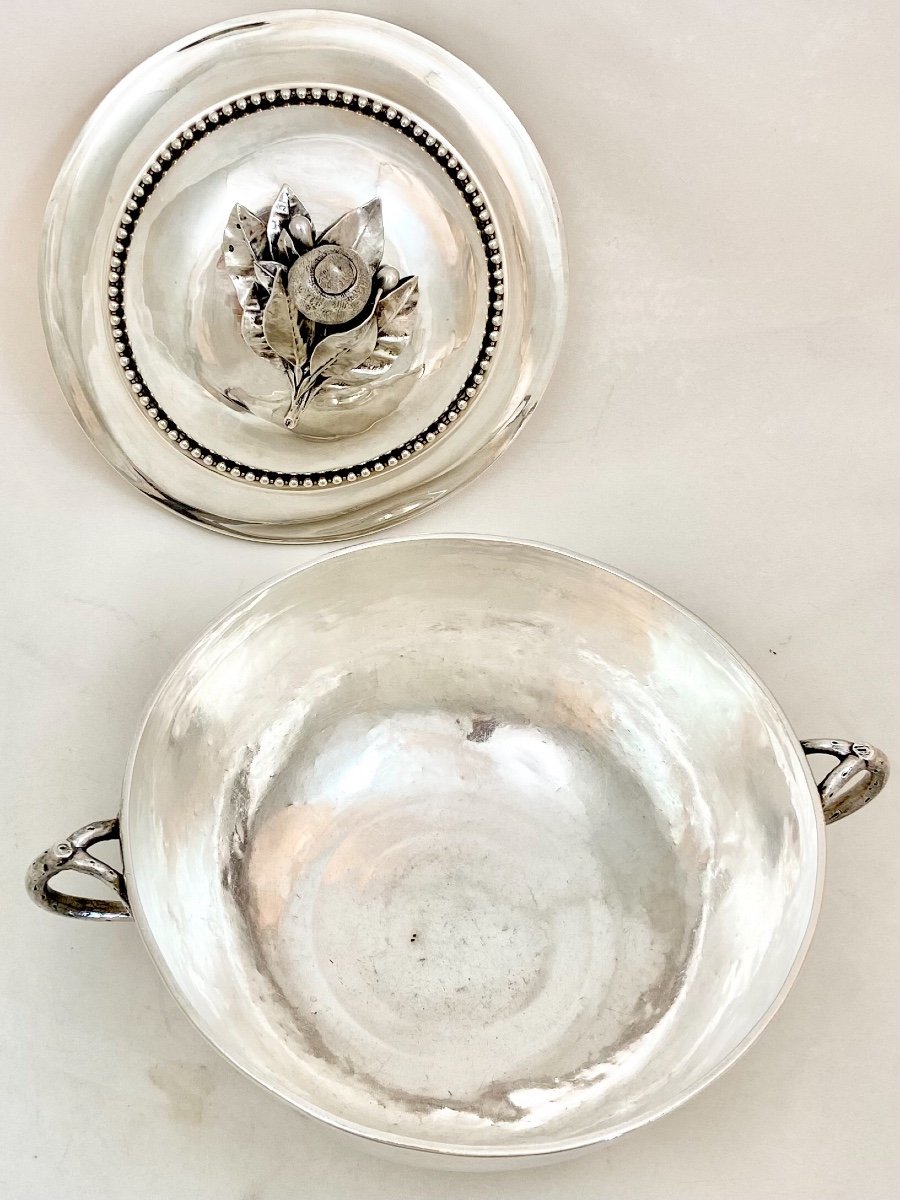 Légumier Louis XVI, Paris 1783, Dénis Franckson, Pot à Oille, Argent Massif -photo-3