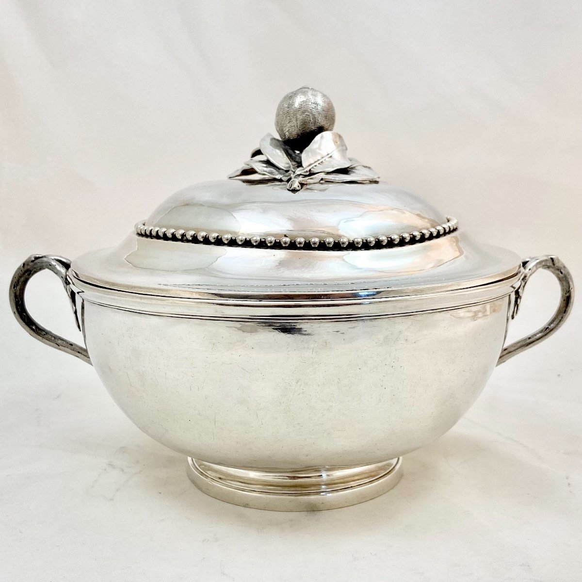 Légumier Louis XVI, Paris 1783, Dénis Franckson, Pot à Oille, Argent Massif -photo-4