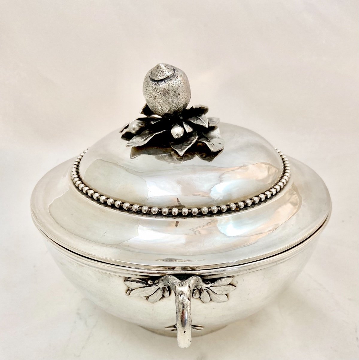 Légumier Louis XVI, Paris 1783, Dénis Franckson, Pot à Oille, Argent Massif -photo-5