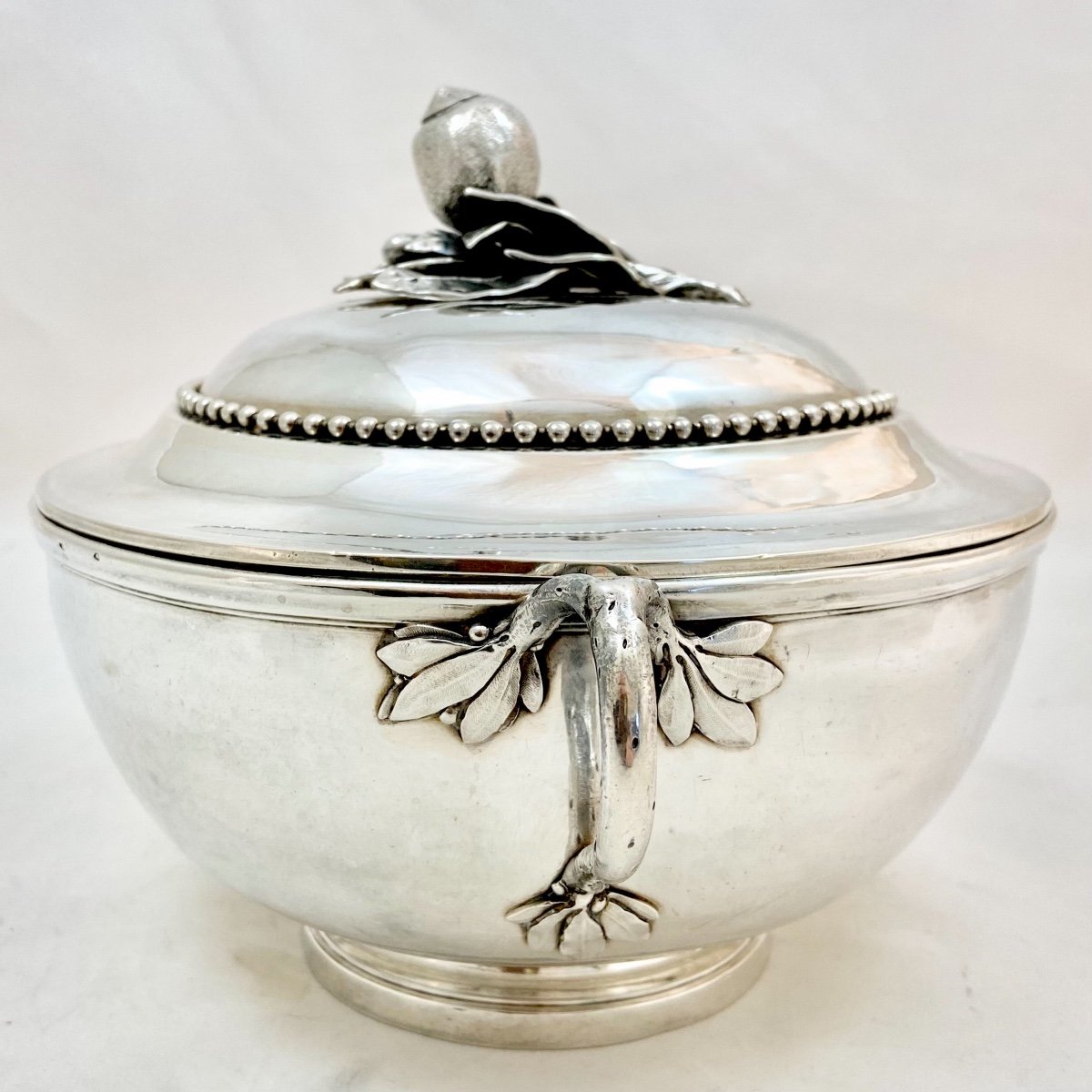 Légumier Louis XVI, Paris 1783, Dénis Franckson, Pot à Oille, Argent Massif -photo-8