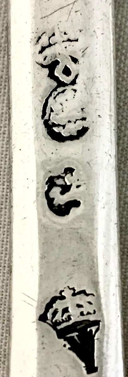 Stew Spoon, Douai 1729, Ch.-j. Bis, Sterling Silver-photo-1