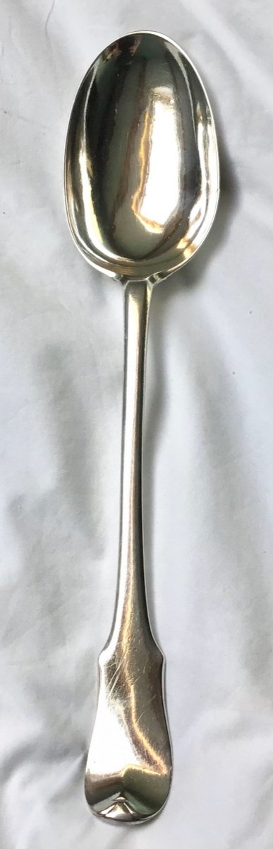 Stew Spoon, Douai 1729, Ch.-j. Bis, Sterling Silver-photo-2