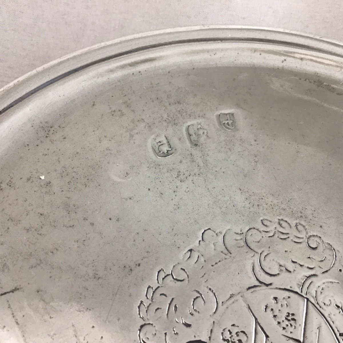 George I Tazza ,1714 London, Brittania Silver-photo-5