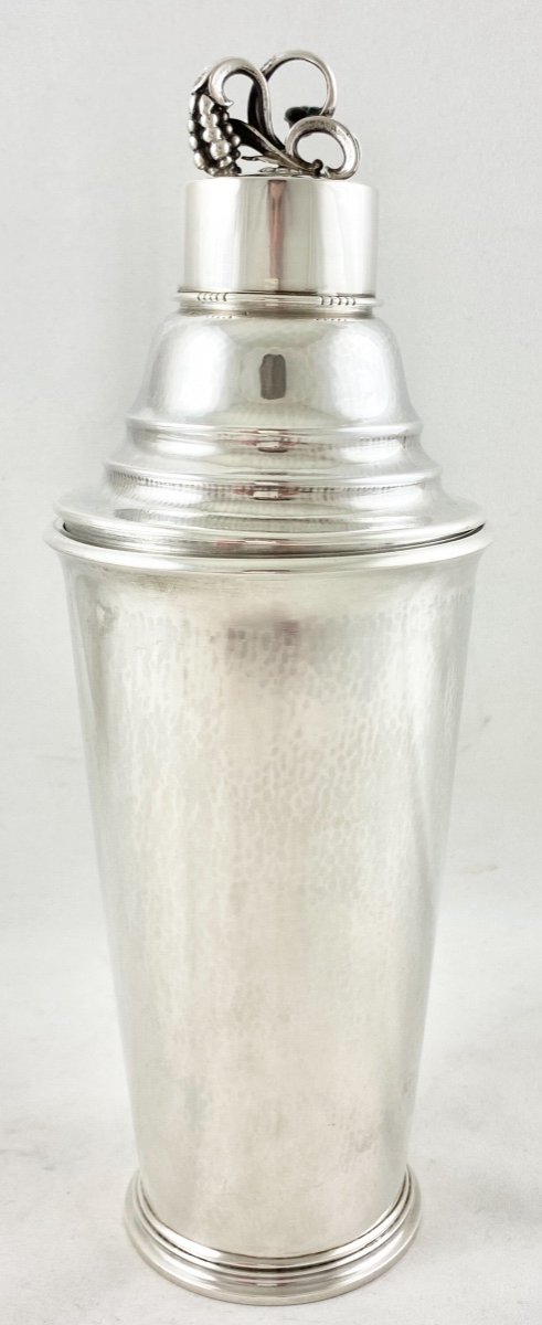Cocktail Shaker, Georg Jensen, Sterling Silver, 462d, Copenhagen Circa 1945, Harald Nielsen-photo-1