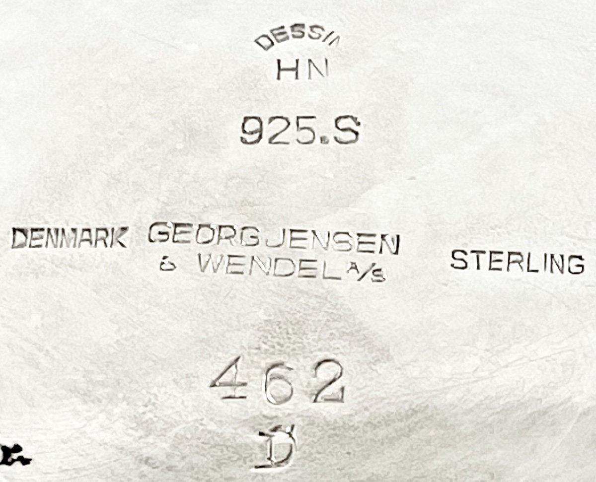 Shaker, Georg Jensen , Argent Massif , 462D , Copenhague Vers 1945, Harald Nielsen-photo-5