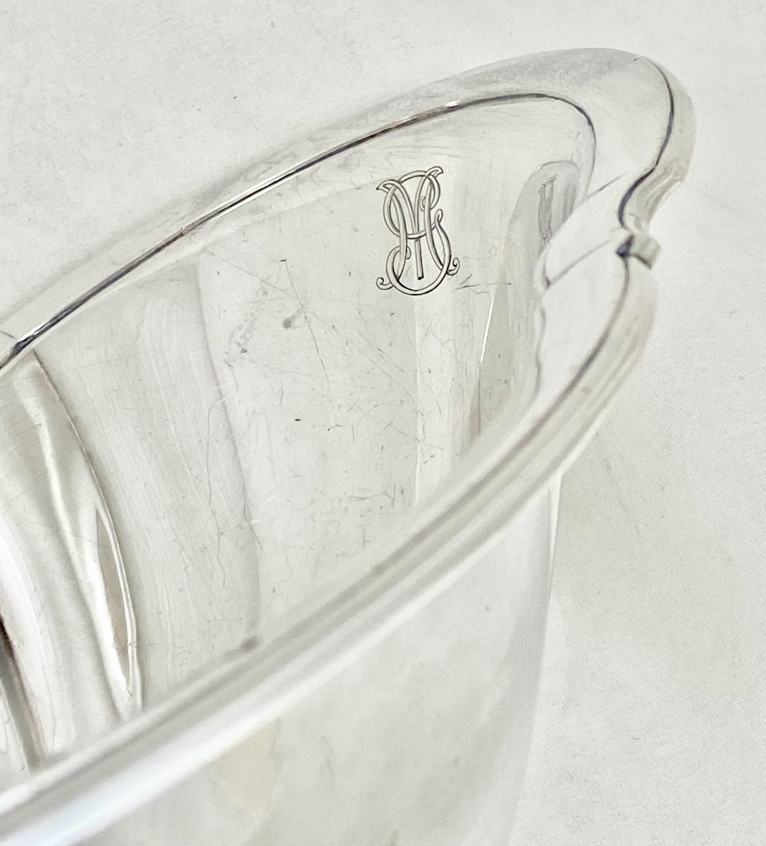 Large Bread Basket, Keller, Paris, Circa 1920, Sterling Silver-photo-3