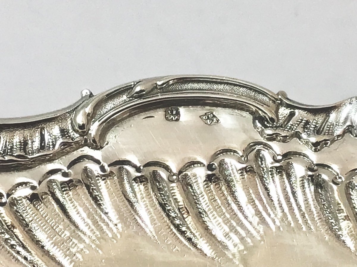 Corbeille à Pain, Argent Massif, Delheid Frères, Bruxelles 1880-1910-photo-2