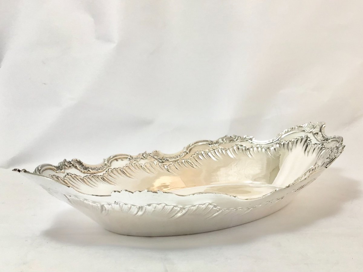 Corbeille à Pain, Argent Massif, Delheid Frères, Bruxelles 1880-1910-photo-4