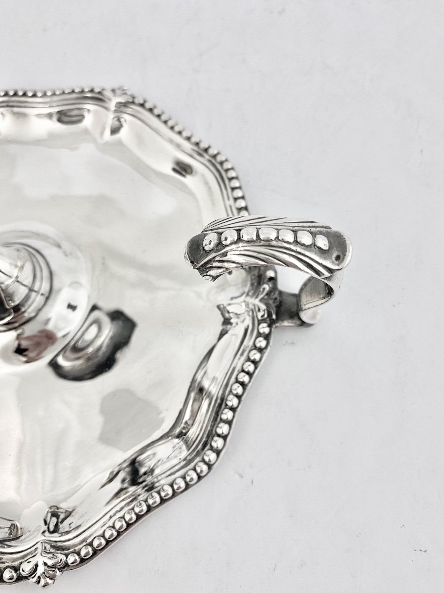 Chamberstick, London 1773, John I Crouch And Th. Hannam, Sterling Silver-photo-4