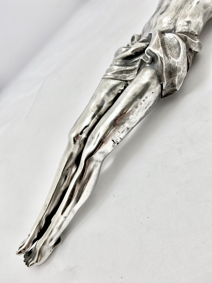 Large Christ In Sterling Silver, Late Eighteenth Century-photo-4