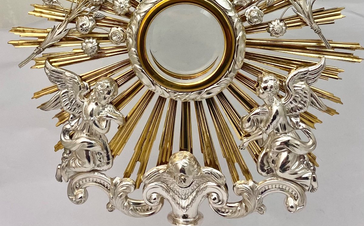 Monstrance, Sterling Silver, H. De Curte, Ghent 1848-68-photo-2