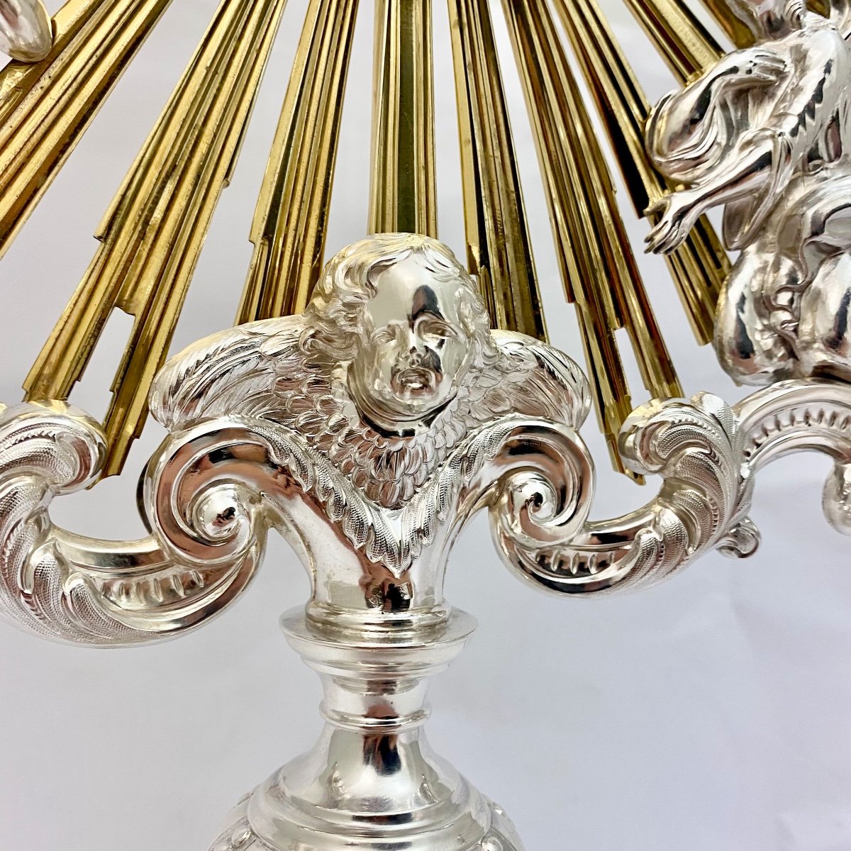 Monstrance, Sterling Silver, H. De Curte, Ghent 1848-68-photo-8