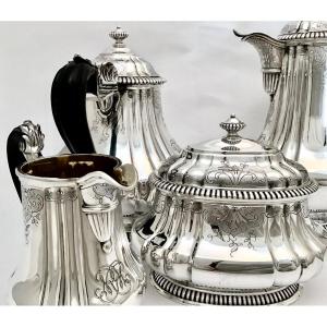 Cardeilhac, Argent Massif , Années 1900,Service à Café Et à Thé, 2,2 Kg 