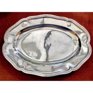 Antwerp 1772, Oval Meat Dish, Sterling Silver, Jean Baptiste Verberckt The First 