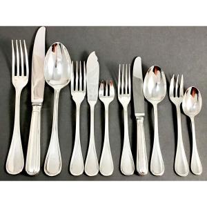  Christofle Albi, 140 Pieces For 12 People Silverplated 