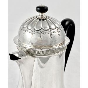 Bruges 1814-1831, Marabout Coffee Pot In Sterling Silver, Carolus De Pape 