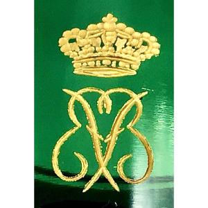 Royal Gift, Vase Offered By King Baudouin Of Belgium, Crystal From Val St.-lambert