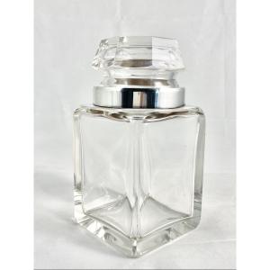 Jar For Cherries In Brandy, Paris 1920-1940, Solid Silver And Crystal, Ravinet-denfert