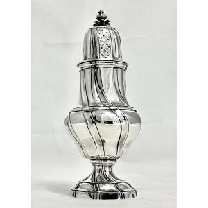 Bruxelles 1762 , saupoudroir Louis XV, argent massif, Ferdinand Millé