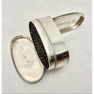 London 1789, Georgian Nutmeg Grater, Sterling Silver, John Hutson, George III Period