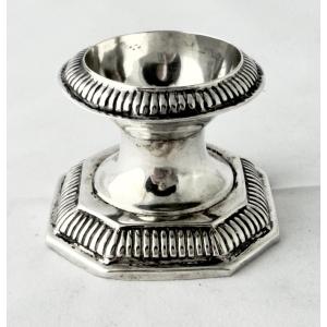 Salière , 1700-1730, argent massif , anciens Pays-Bas méridionaux 
