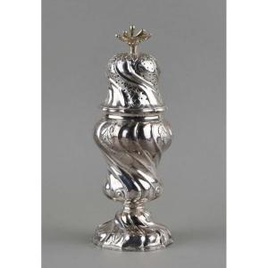 Liège 1750-1770, saupoudroir en argent , époque Louis XV